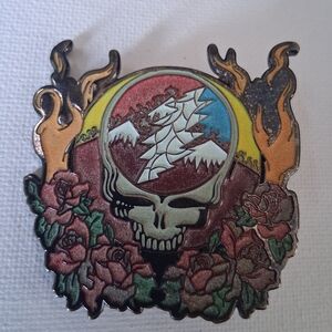 Grateful Dead Fire On The Mountain In Full GLOW Hatpin Limited Edition #154/200